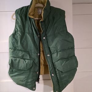Hudson's Bay Company Green Puffer Vest, W Sz L